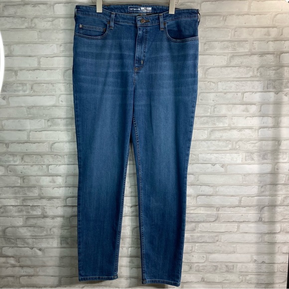 Carhartt Women's Slim Fit High Rise Denim Jeans Size 16 NWOT - Picture 6 of 17